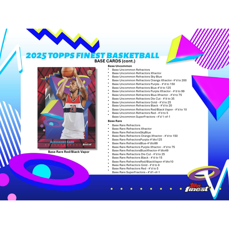 2024/25 Topps Finest Basketball Hobby 8 Box Case — image 5
