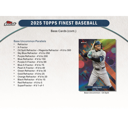 2025 Topps Finest Baseball Hobby Box — image 4