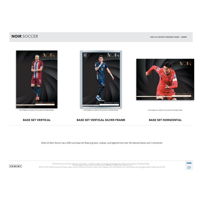 2024/25 Panini Noir Soccer Hobby Box — image 3