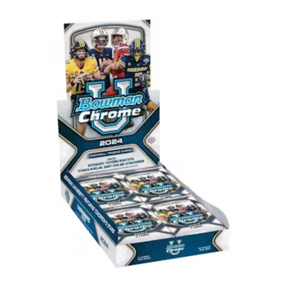 2024 Bowman University Chrome Football Hobby 12 Box Case — image 8